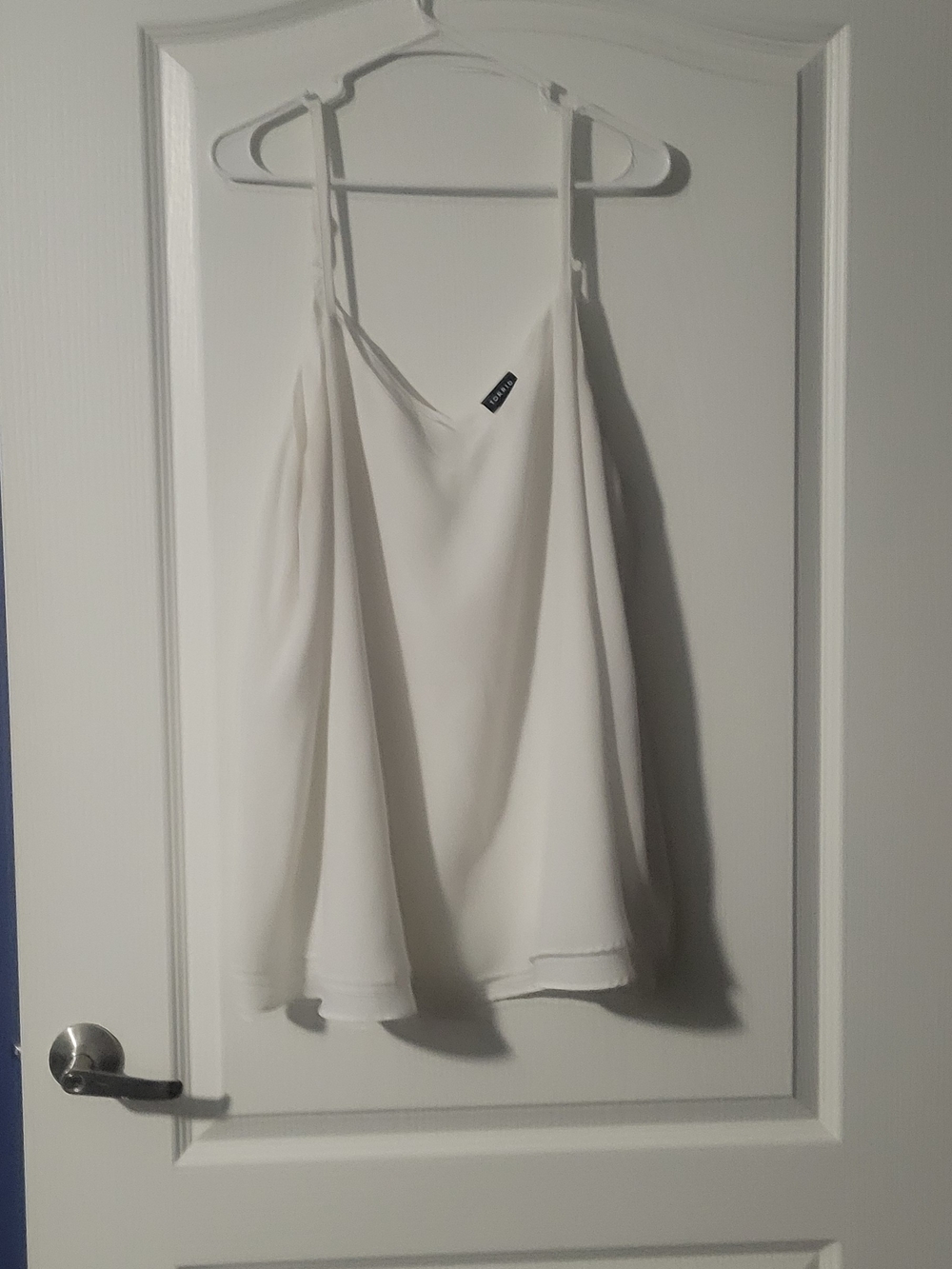 torrid White V-Neck Spaghetti Strap Cami